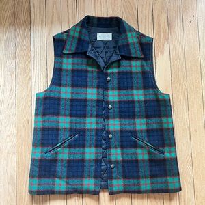 Pendleton wool plaid vest